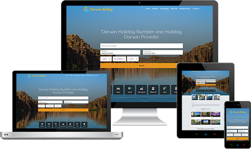 Darwin Holiday displayed beautifully on multiple devices